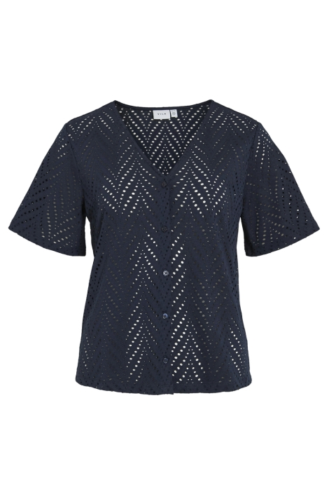 Vila videlaia v-neck s/s shirt/pb